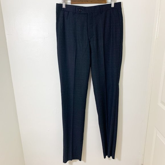 Ted Baker Jay wool black gray dress pant 33R - Picture 2 of 7